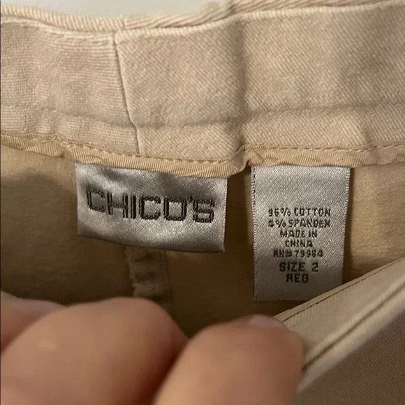 Chico's Tan Women's Trousers - Picture 8 of 8